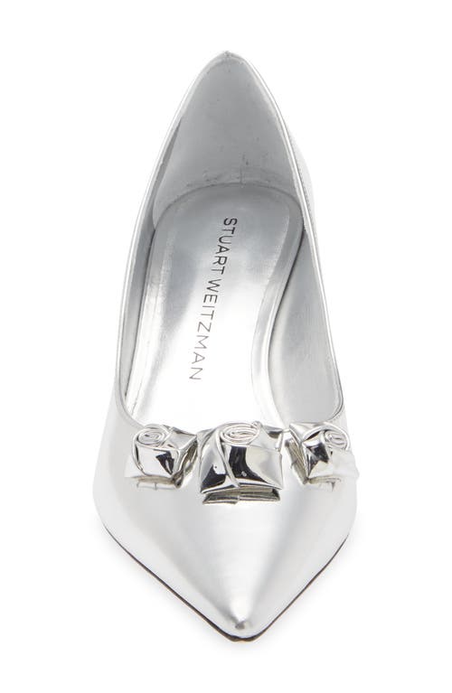 Stuart Weitzman Rosie 50 Pump In Silver