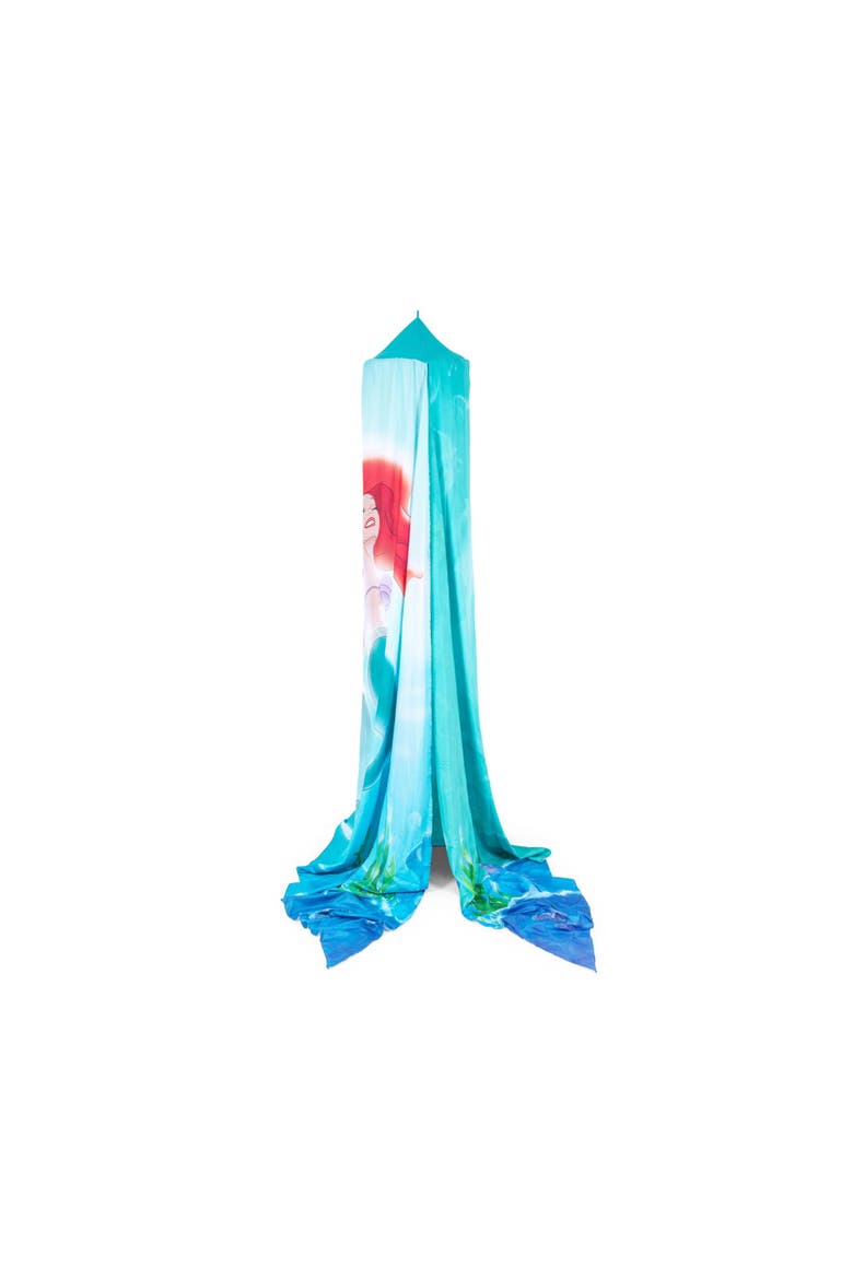 Disney The Little Mermaid Ariel Ceiling Bed Canopy | Hanging Curtain Netting, Main, color, Blue