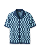 Paul Fredrick Cotton Button Front Camp Sweater