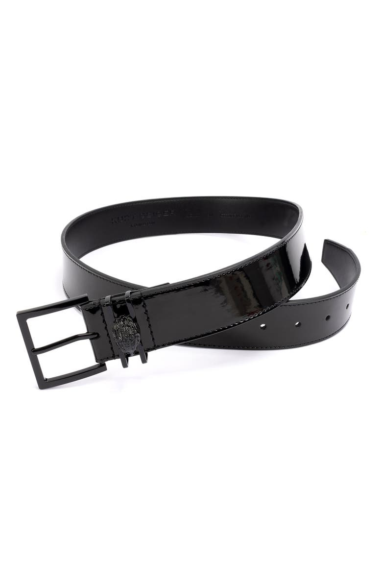 Kurt Geiger London Shoreditch Patent Leather Belt, Alternate, color, 