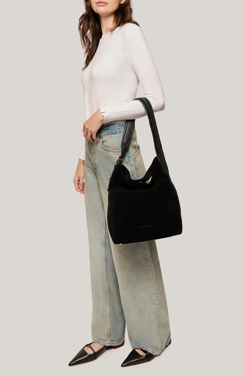 AIMEE All for Love Suede Bucket Bag, Alternate, color,