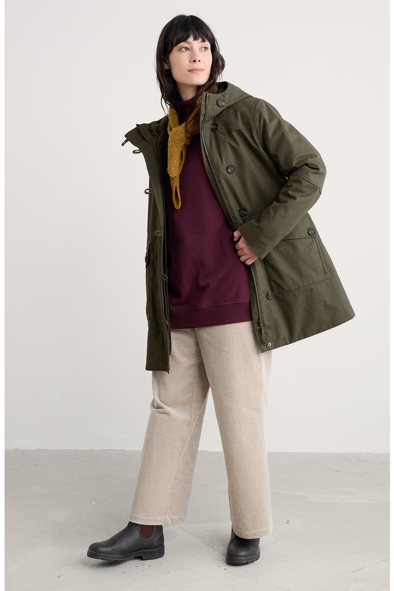 Bocaswell Waterproof 3-in-1 Duffle Coat, Alternate, color, HIGHLAND