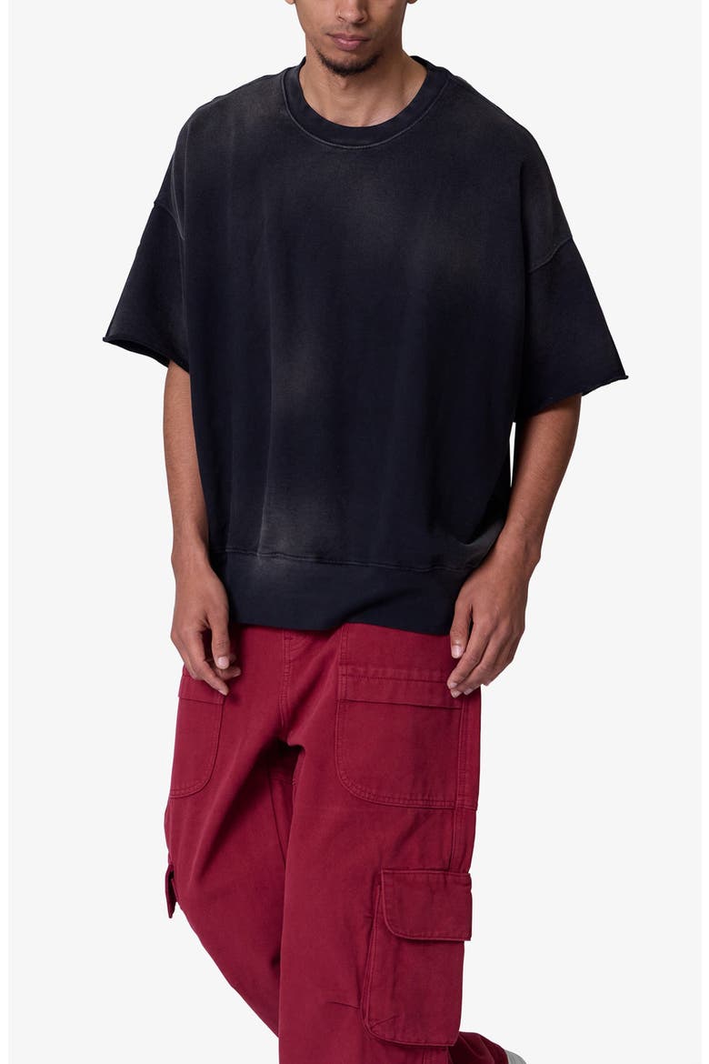 Oversize Cotton T-Shirt, Alternate, color, WASHED BLACK