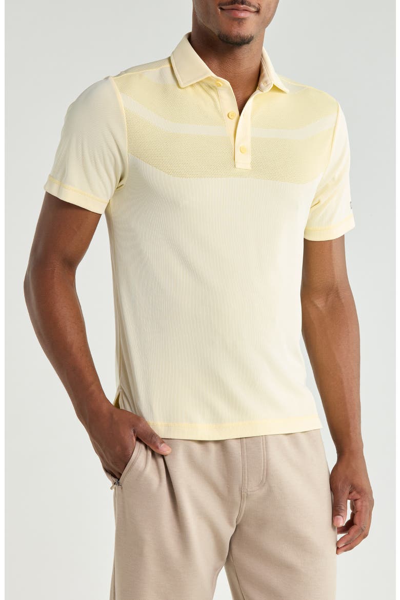 Cross-Court Performance Polo, Main, color, YELLOW DAWN