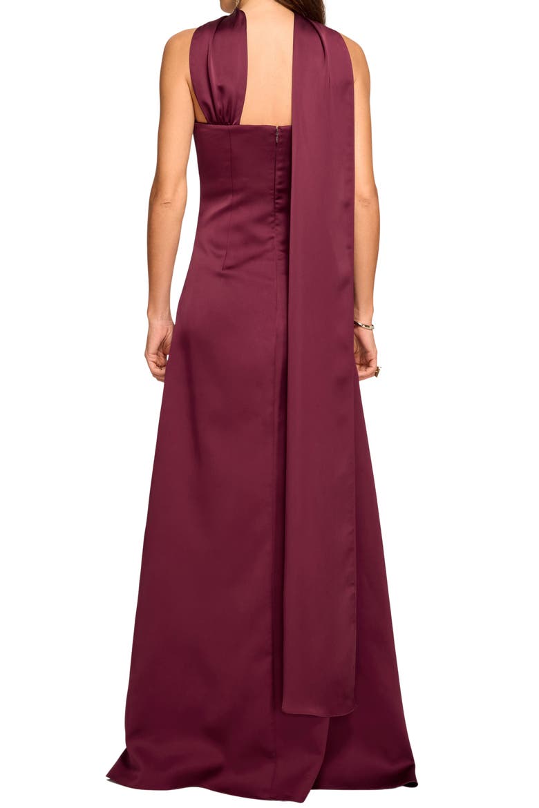 Karma Gown, Alternate, color, CRANBERRY