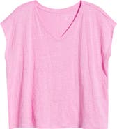 Eileen Fisher V-Neck Organic Linen T-Shirt