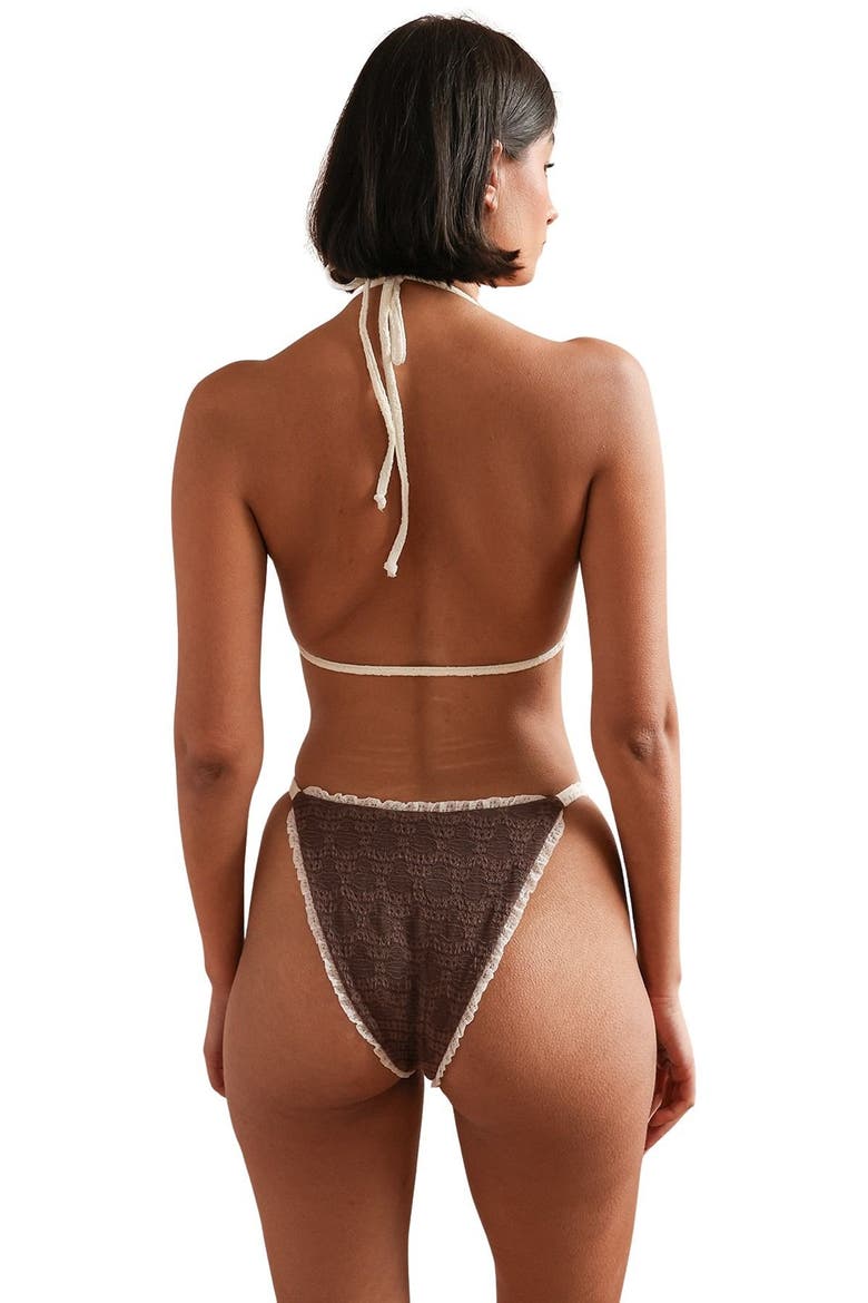 Gravette Super Cheeky Bikini Bottom, Alternate, color, Brunette