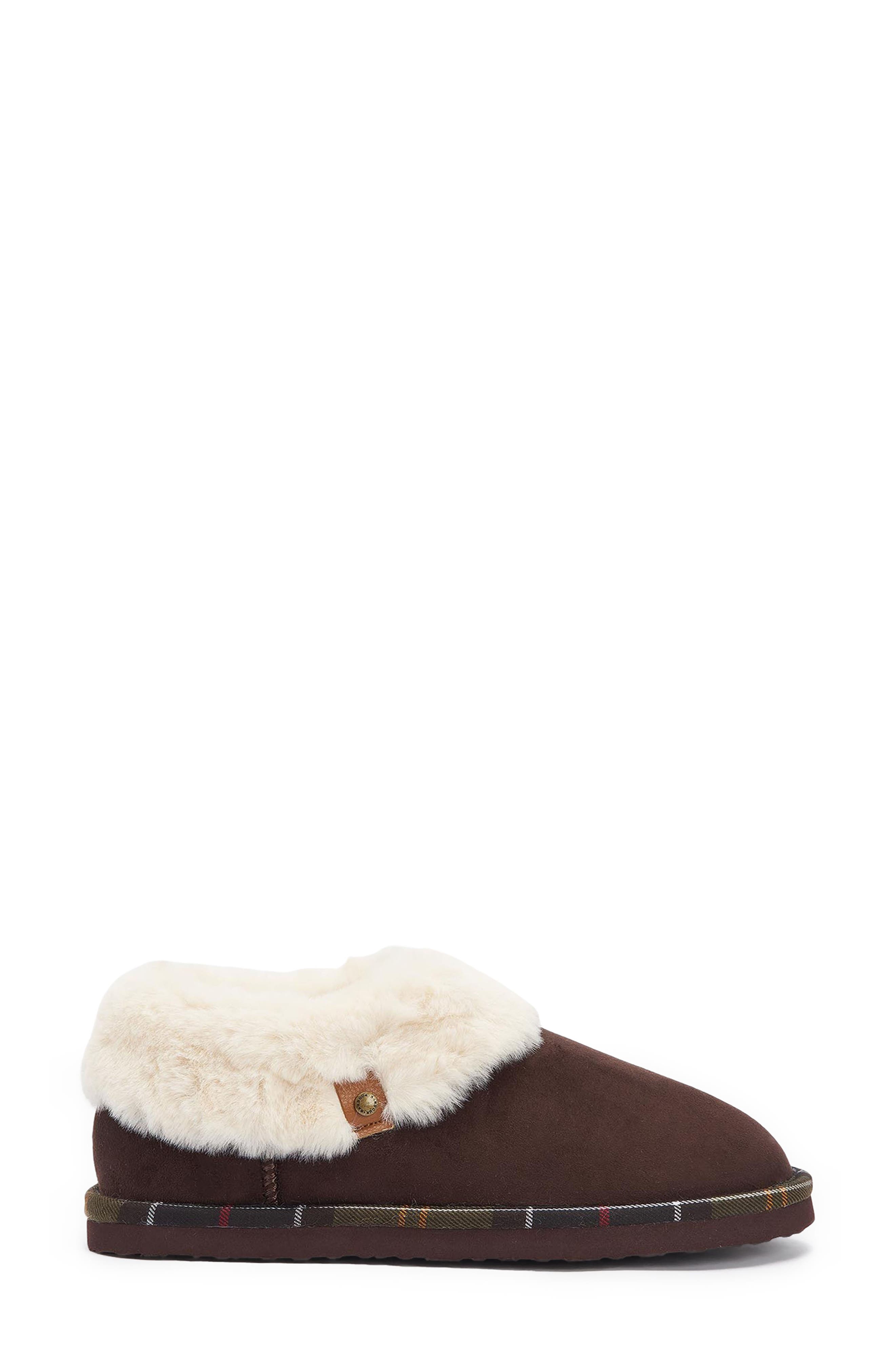 Barbour Eloise Faux Fur Lined Scuff Slipper, Alternate, color, 