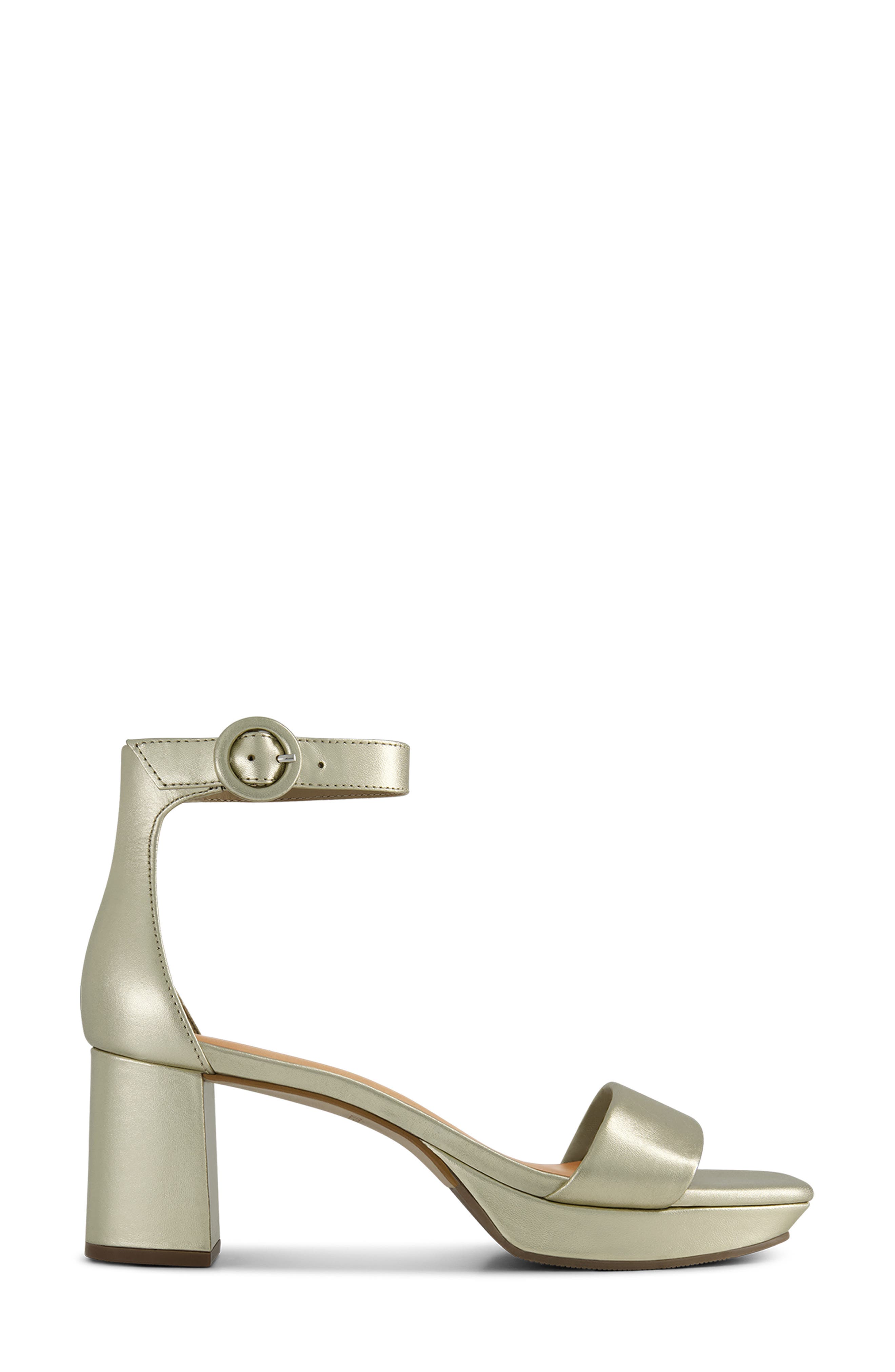 Carla Square Toed Ankle Strap Sandal, Alternate, color, CHAMPAGNE ANTIQUE CALF