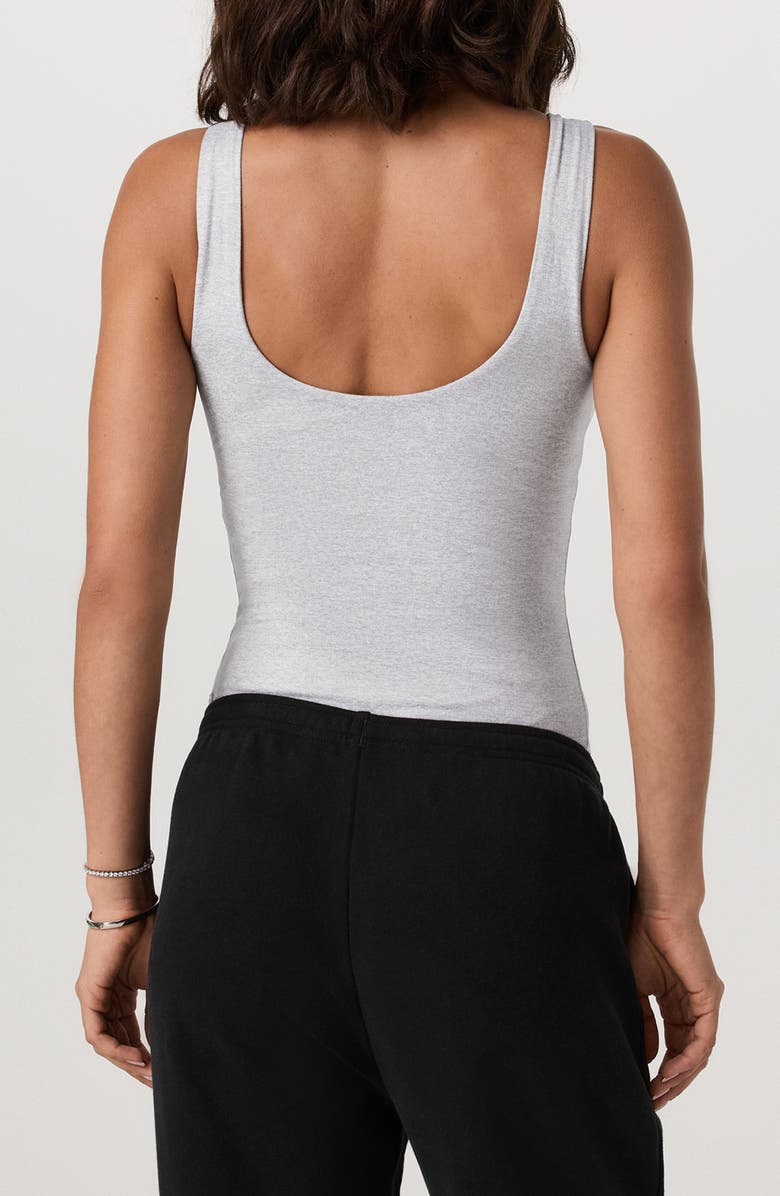 Vuori Halo Bodysuit, Alternate, color, Pale Grey Heather
