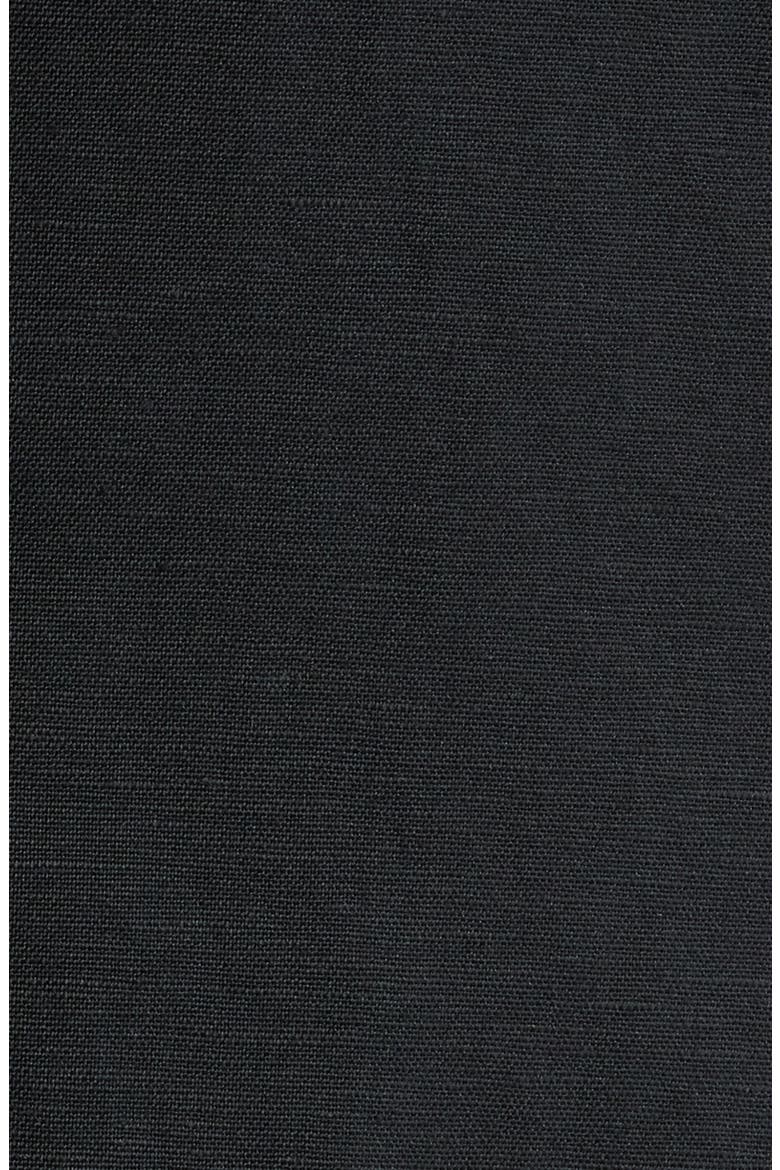 Black Linen Blend Double Breasted Sport Coat, Alternate, color, BLACK