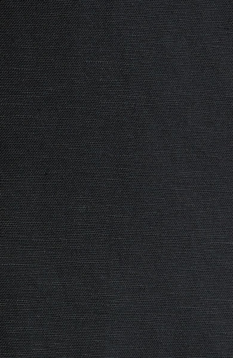 Open Edit Black Linen Blend Double Breasted Sport Coat, Alternate, color, Black