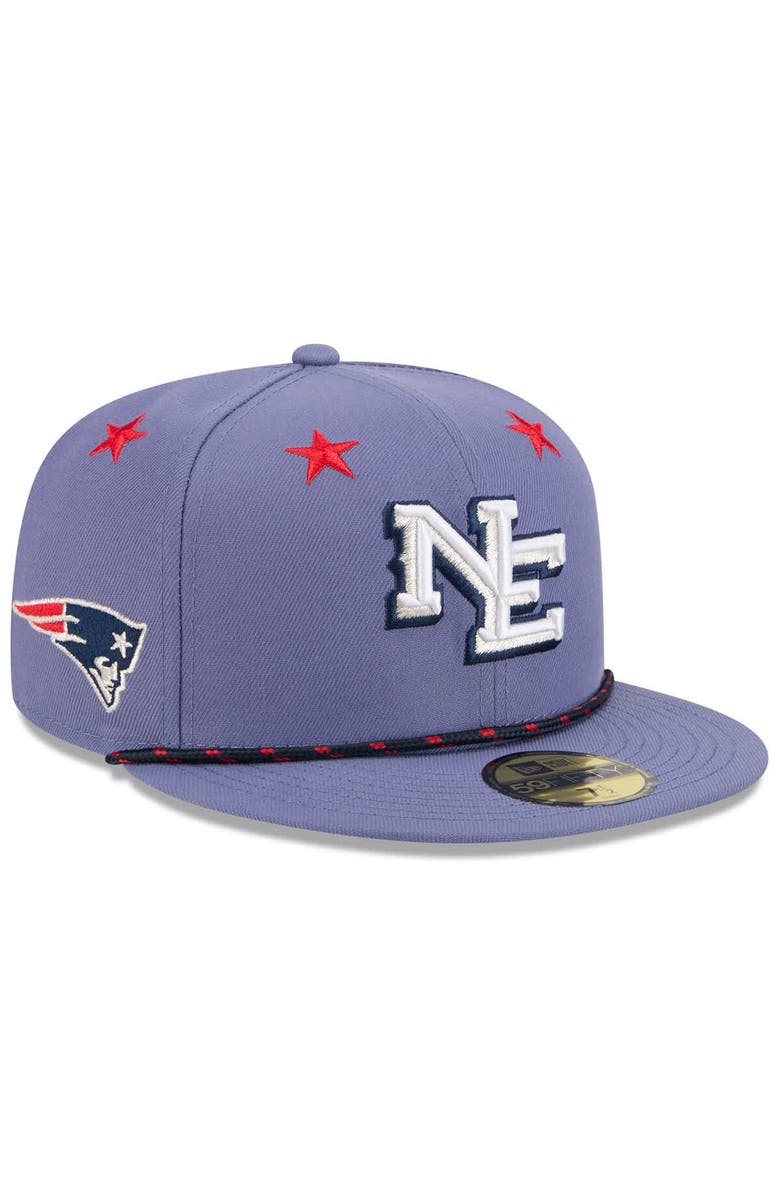 New Era Men's New Era  Meadow Blue New England Patriots 2025 Rivalries Collection Sideline Rope 59FIFTY Fitted Hat, Alternate, color, 