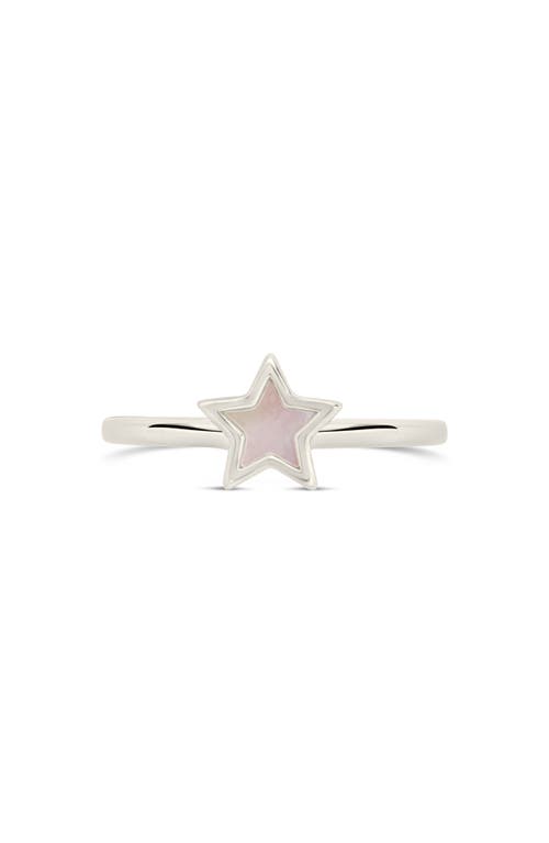 Sterling Forever Bez Mother Of Pearl Star Ring