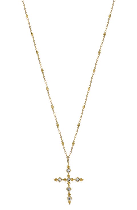 Mykonos Cross Pendant Necklace