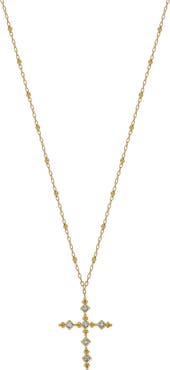 Bony Levy Mykonos Cross Pendant Necklace