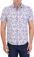 Robert Graham Flamenco Short Sleeve Knit Button-Up Shirt