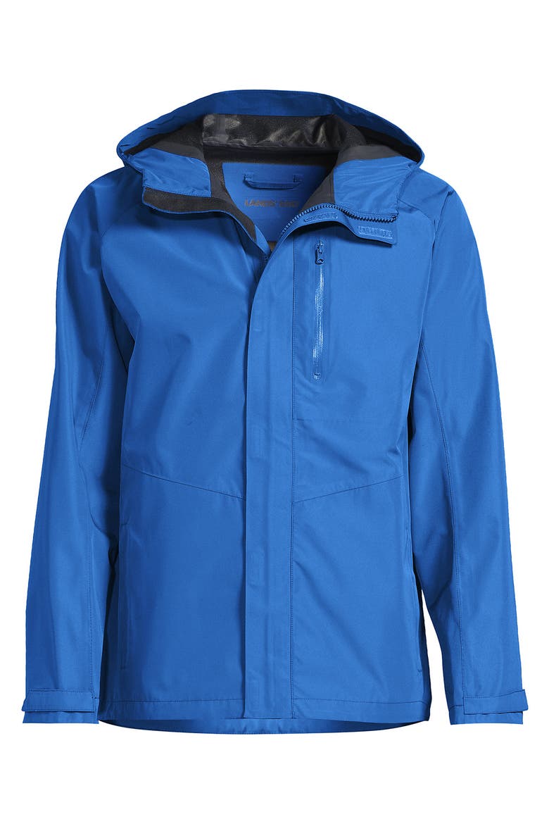 Waterproof Rain Jacket, Alternate, color, Muted Cobalt Blue