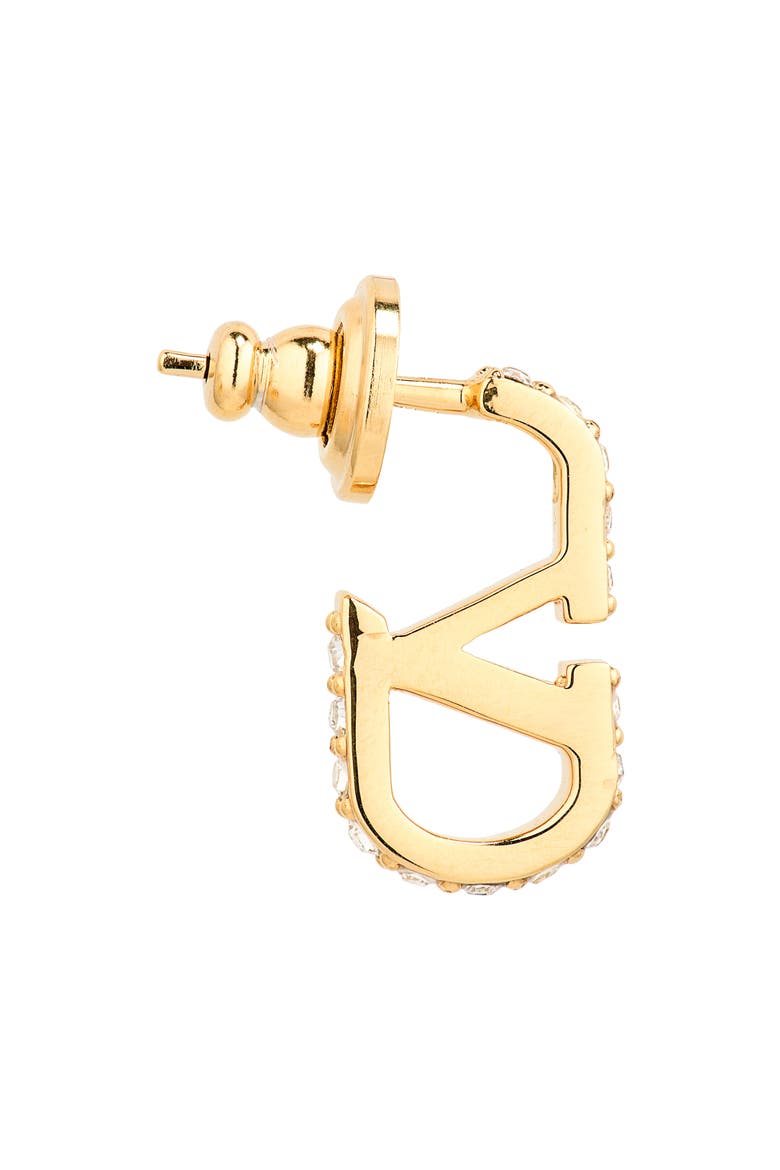 VLOGO Signature Swarovski® Crystal Earrings, Alternate, color, GOLD