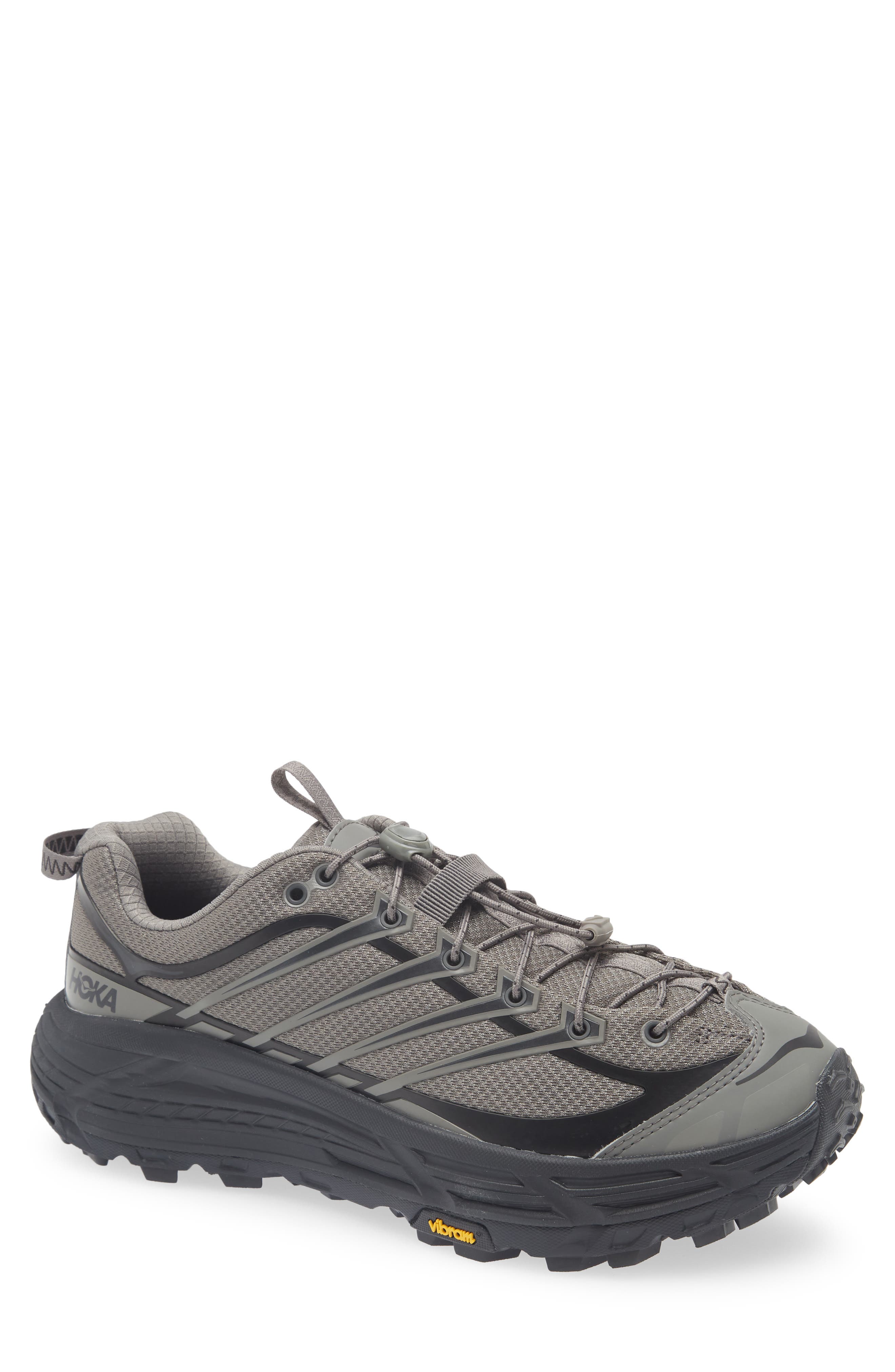HOKA Mafate Three2 Sneaker, Main, color, Gravel / Carbon Black