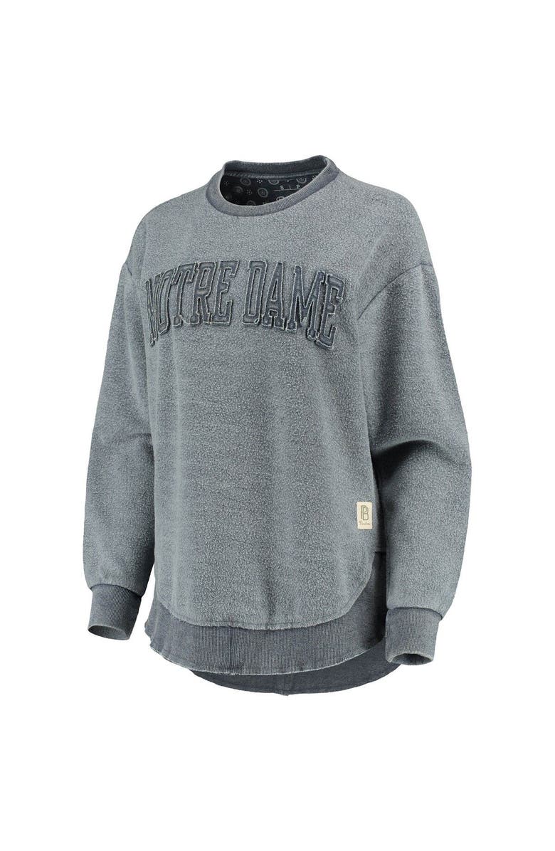 PRESSBOX Women's Pressbox Navy Notre Dame Fighting Irish Ponchoville Pullover Sweatshirt, Alternate, color, 