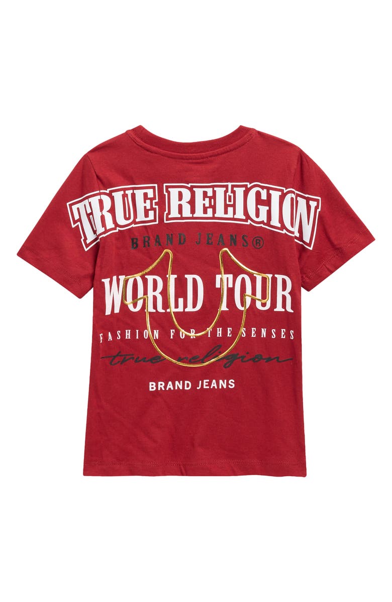 True Religion Kids' Horseshoe Logo Graphic T-Shirt, Alternate, color, Red
