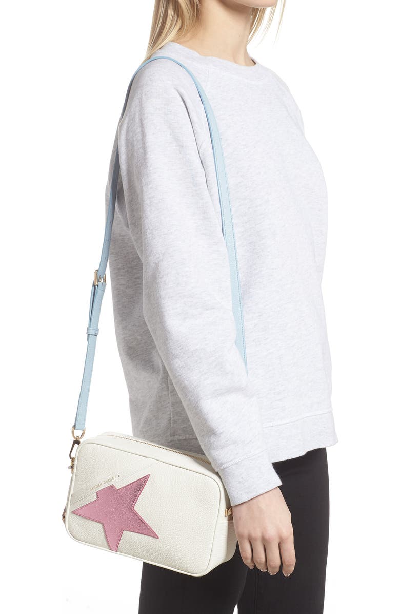 Golden Goose Star Leather Camera Bag, Alternate, color,