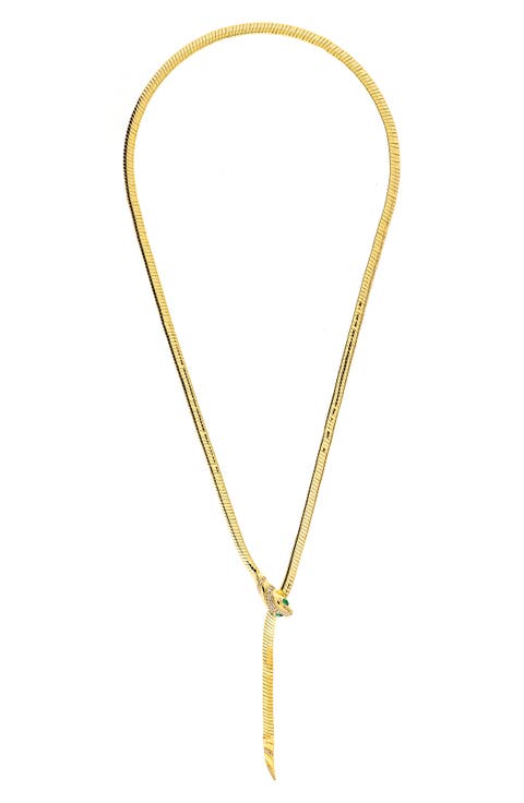 Snake Lariat Necklace