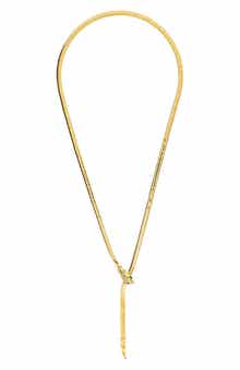 RIVKA FRIEDMAN Snake Lariat Necklace