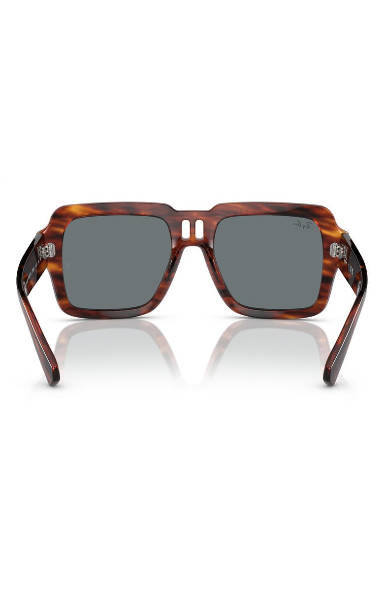 Ray-Ban Magellan 54mm Square Sunglasses, Alternate, color, Striped Havana