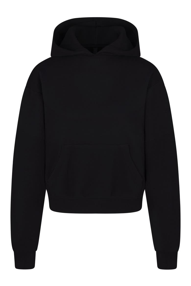 Cotton Blend Fleece Classic Pullover Hoodie, Alternate, color, ONYX