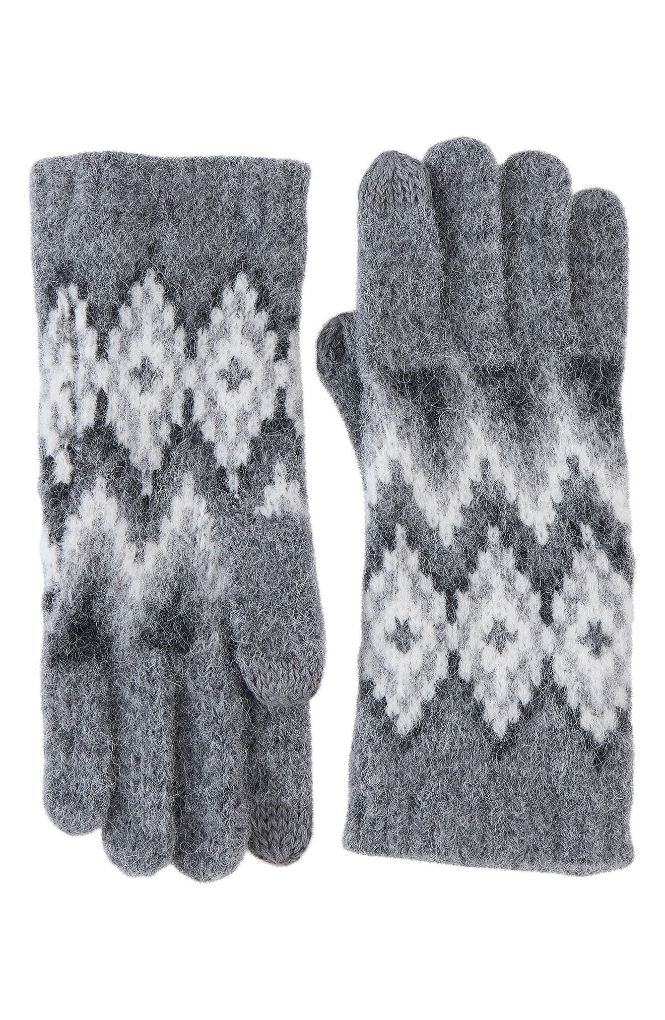 Tech Argyle Fair Isle Gloves