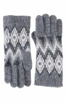 Tech Argyle Fair Isle Gloves