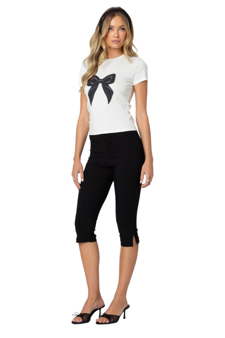 Sarafina Capri Pants, Alternate, color, BLACK