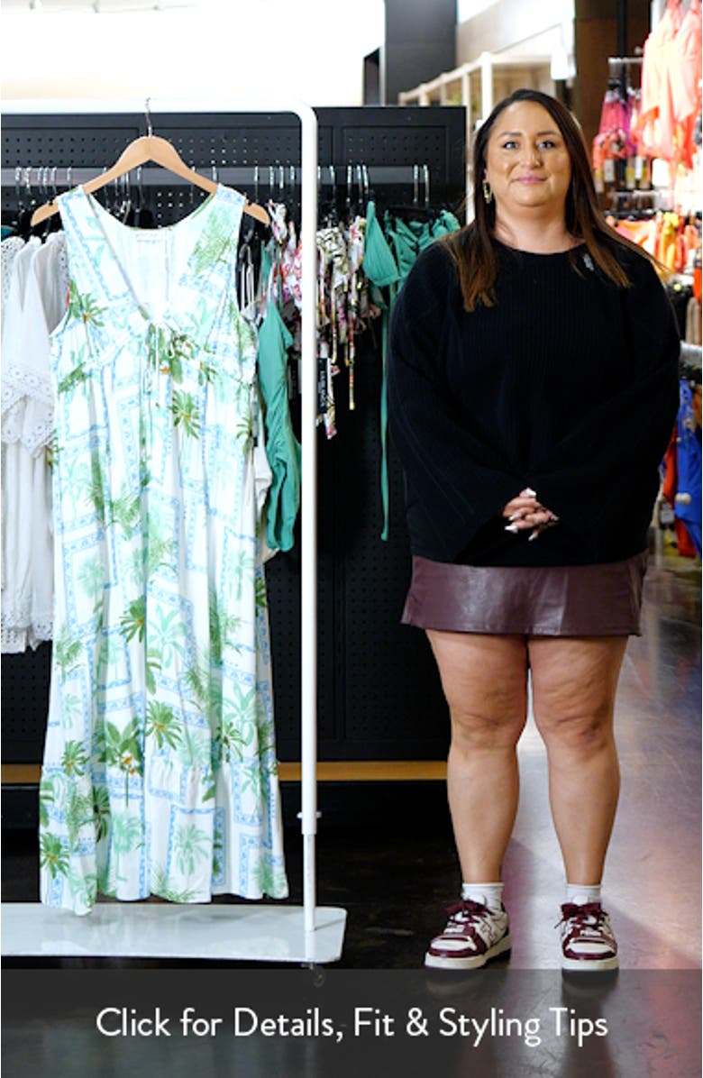 Rhiannon Print Sleeveless Maxi Dress, sales video thumbnail