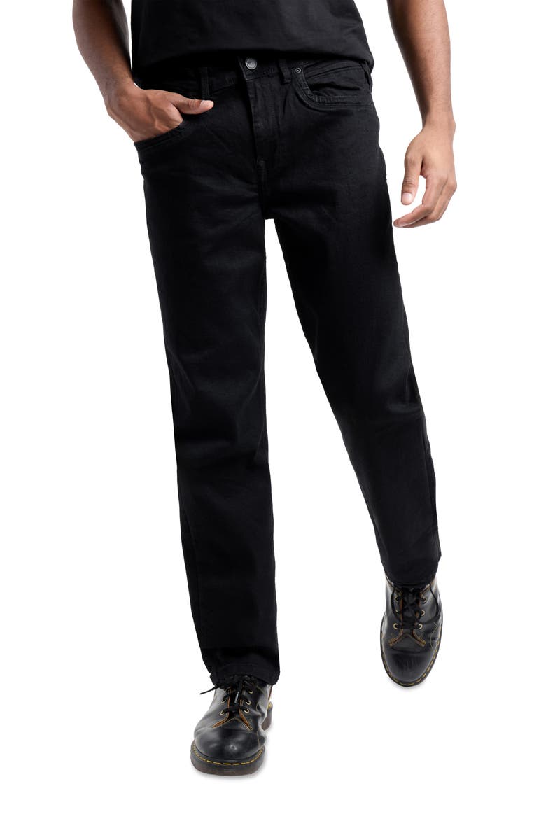 Supersoft Relaxed Slim Fit Skinny Jeans, Alternate, color, JET BLACK
