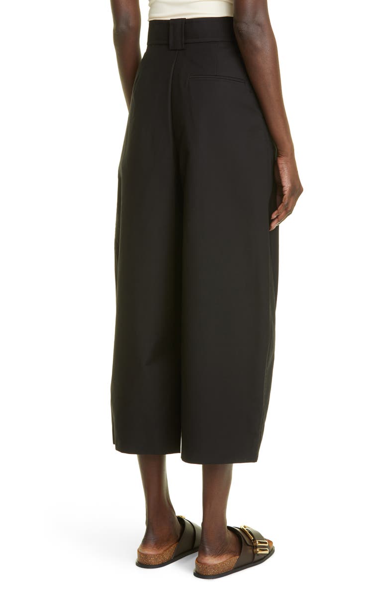 Khaite Tino Crop High Waist Cotton Pants, Alternate, color, 