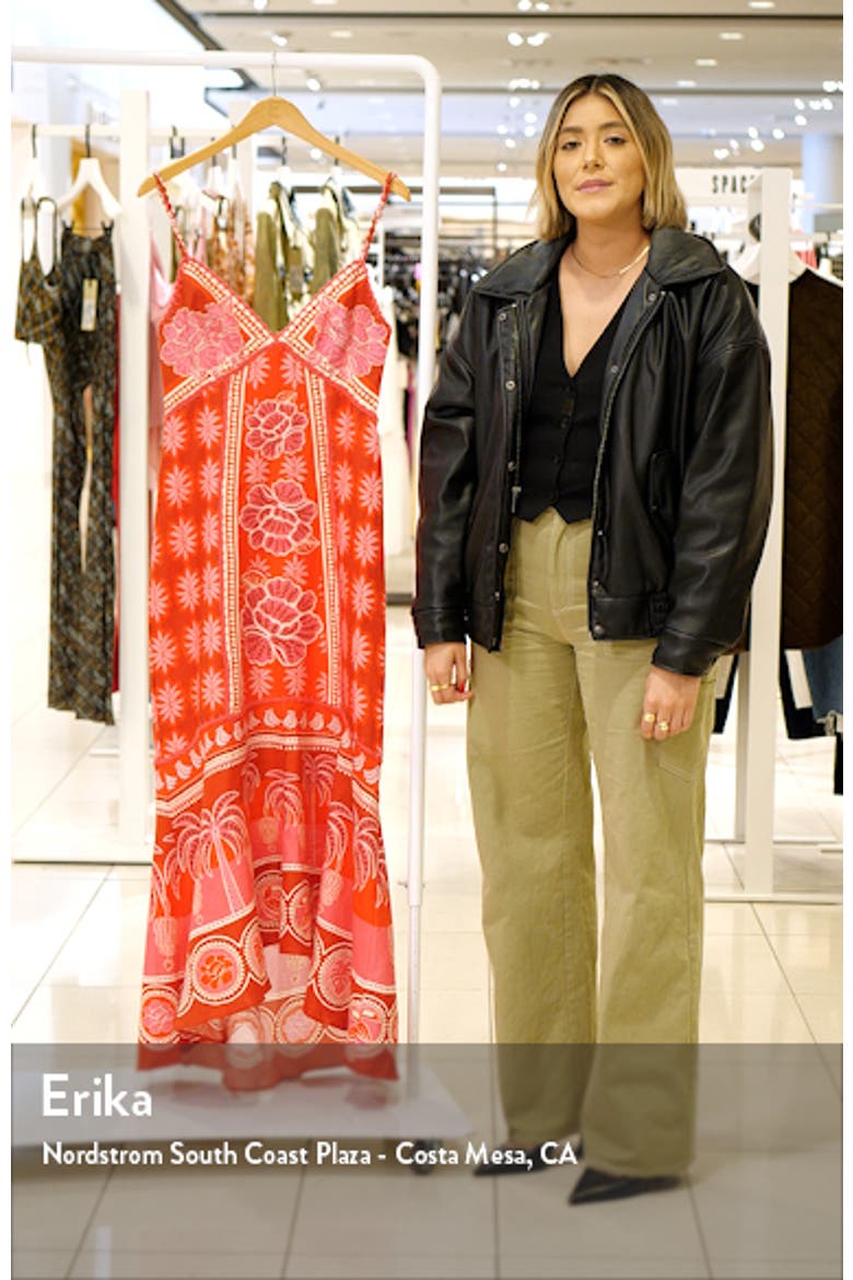 Summer Sunrise Embroidered Linen Maxi Dress video