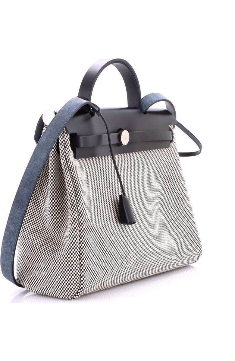 Pre-Owned Hermes Herbag Zip Criss Viking Toile and Leather 31, Alternate, color, Noir