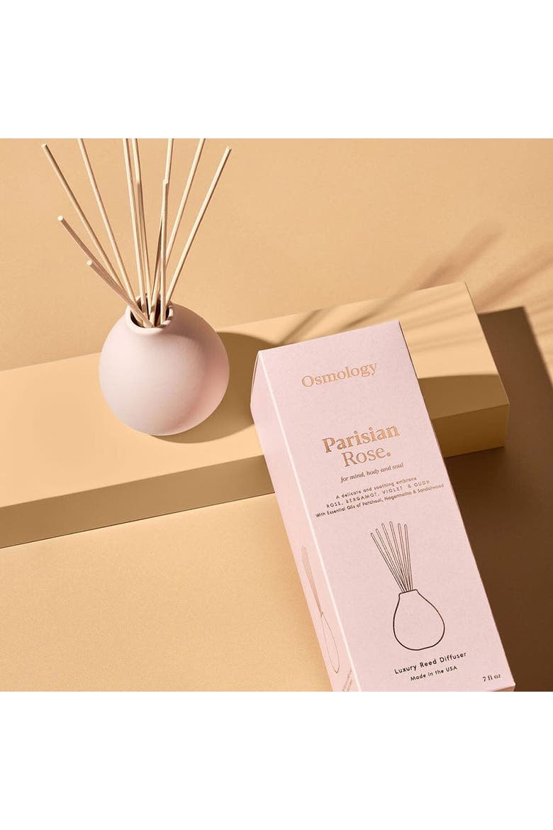 Parisian Rose Reed Diffuser - Rose Bergamot and Violet, Alternate, color, pink