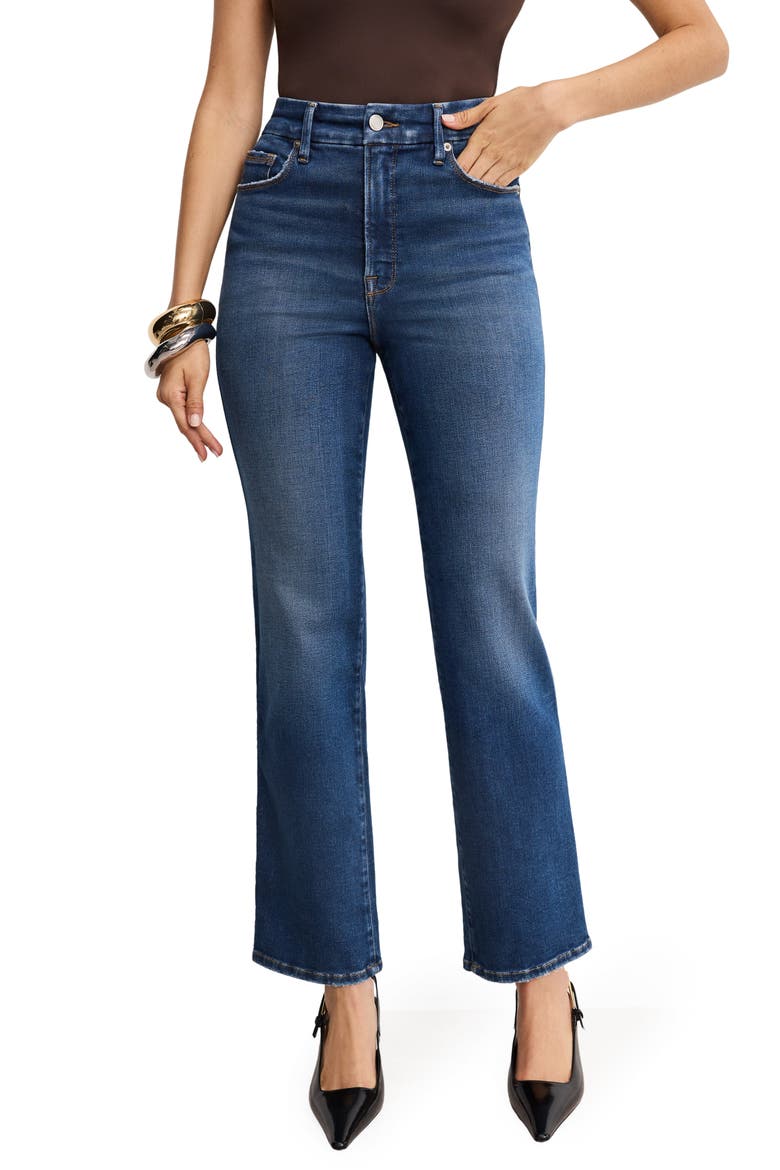 Good Curve Straight Leg Jeans, Main, color, INDIGO989
