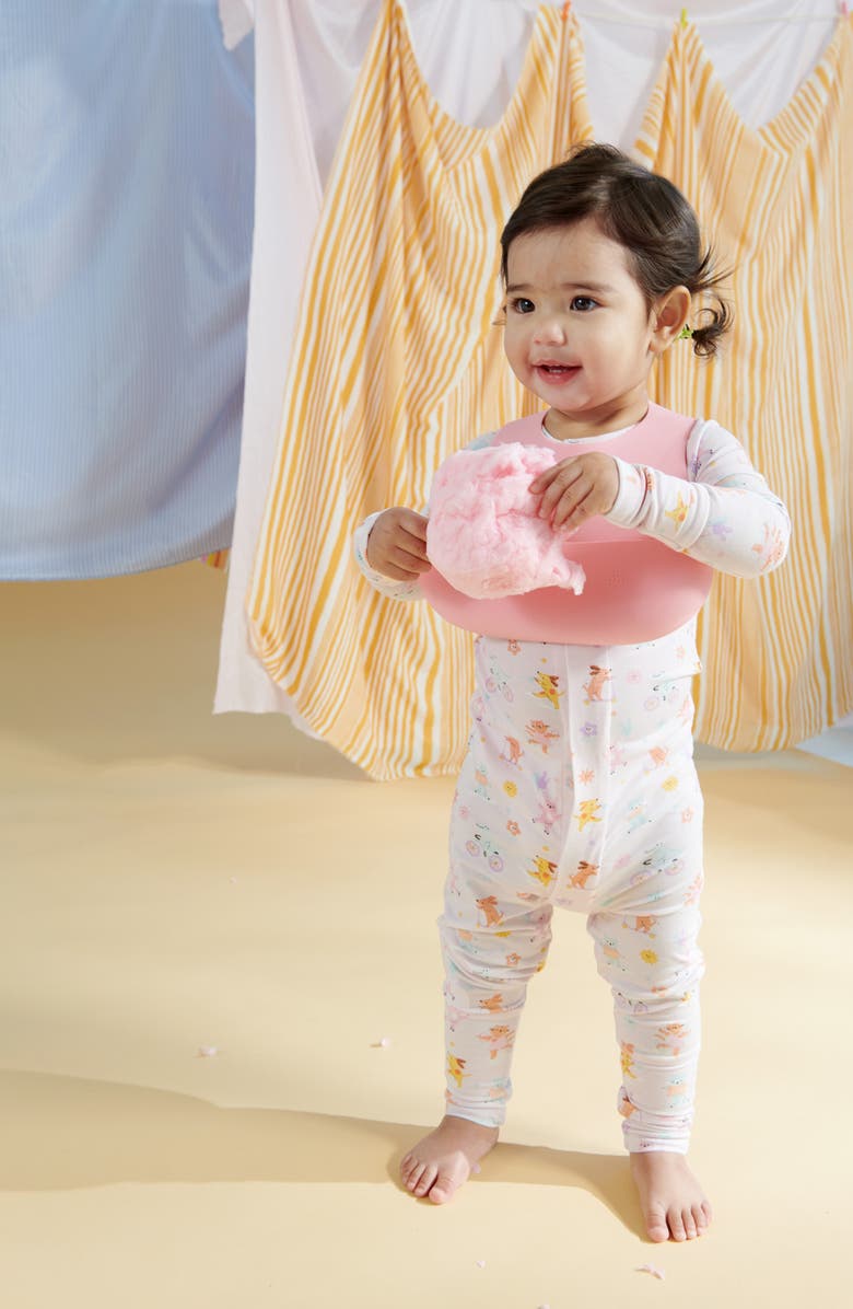 Magnetic Me Silicone Spill Shelf Bib, Alternate, color, Blush Pink