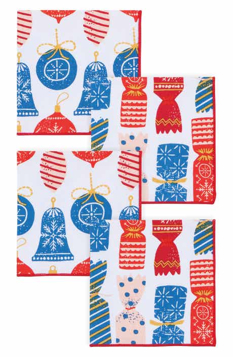 Christmas Charms Set of 4 Cocktail Napkins