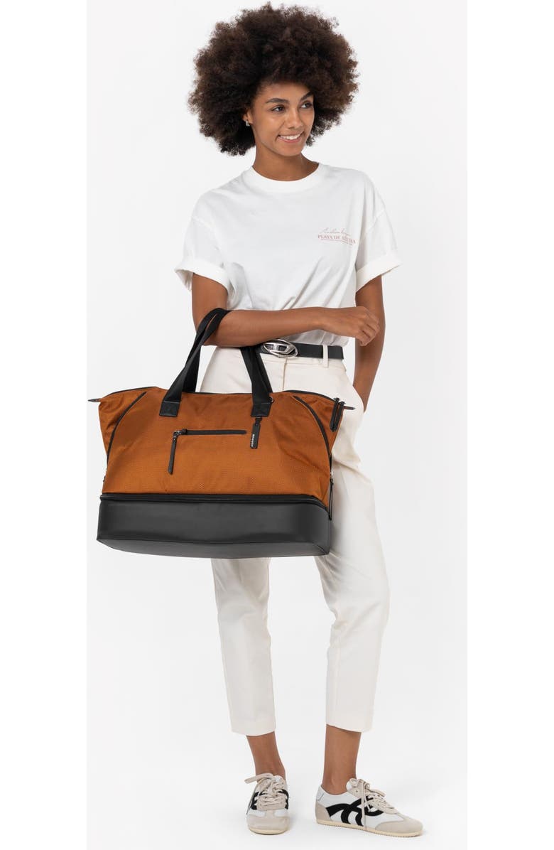 Sherpani Boston Anti Theft Travel Tote Bag with Removable Shoe Compartment, Alternate, color, Morocco