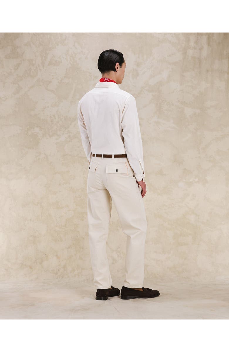 Fortela Work Corduroy Shirt, Alternate, color, Off White