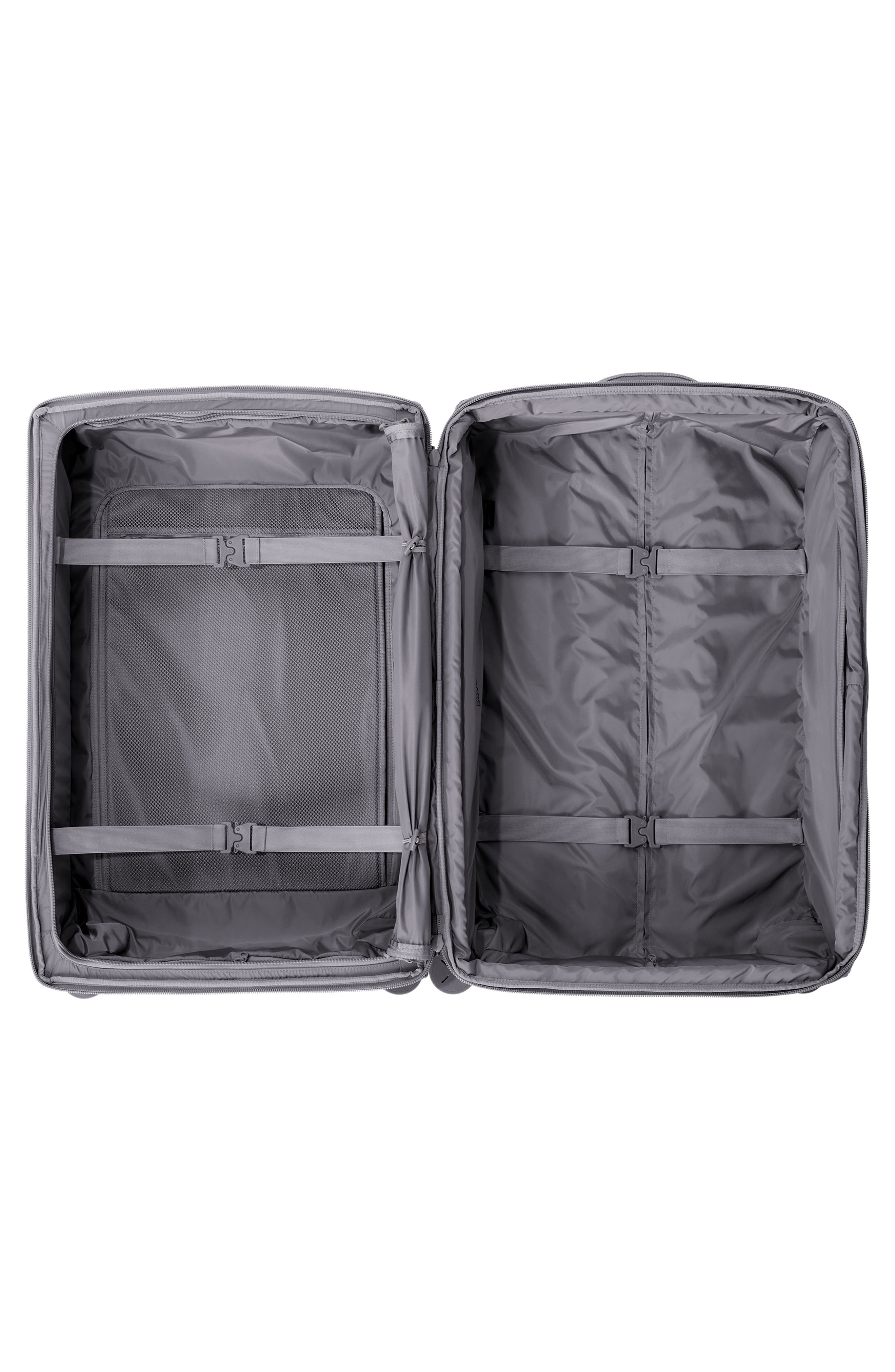 Dagne Dover Sydney Checked Rolling Luggage, Alternate, color, Ash Grey