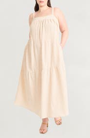 The Good Journey Sleeveless Tiered Maxi Dress