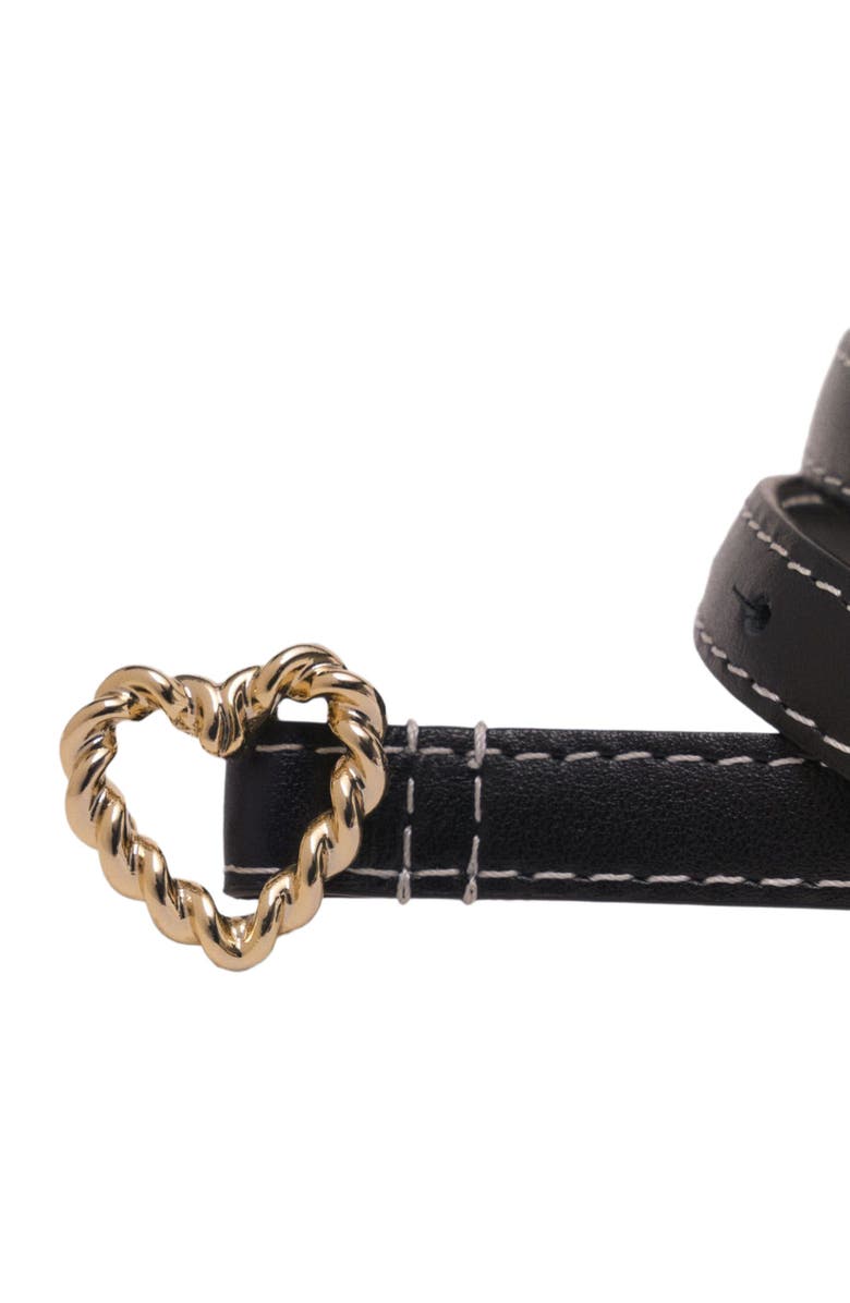 maje Slim heart belt, Alternate, color,