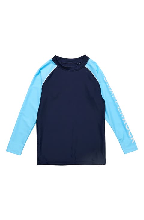 Kids' Colorblock Long Sleeve Rashguard Top (Toddler, Little Kid & Big Kid)