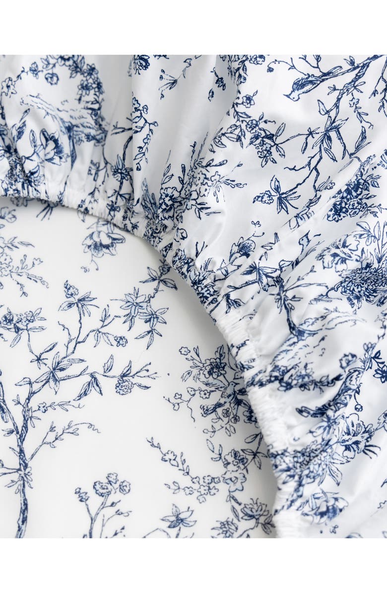 Petite Plume Timeless Toile Cotton Percale Sheet Set, Alternate, color, 